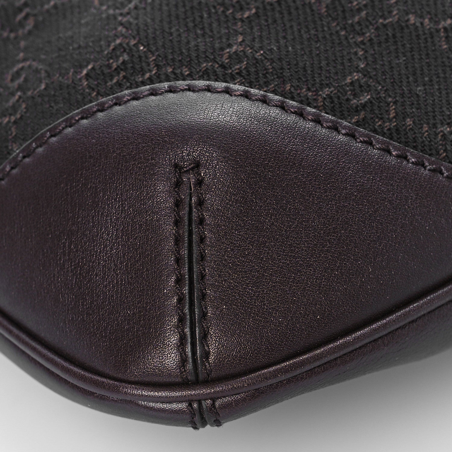 Gucci Monogram Signature Hobo Shoulder Bag Dark Brown 7 of 10