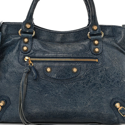 Balenciaga Agneau Giant 12 Gold Hardware City Bleu Mineral 7 of 10