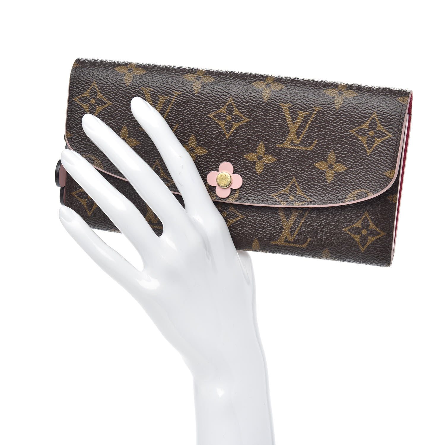 Louis Vuitton Monogram Bloom Flower Emilie Wallet 2 of 7