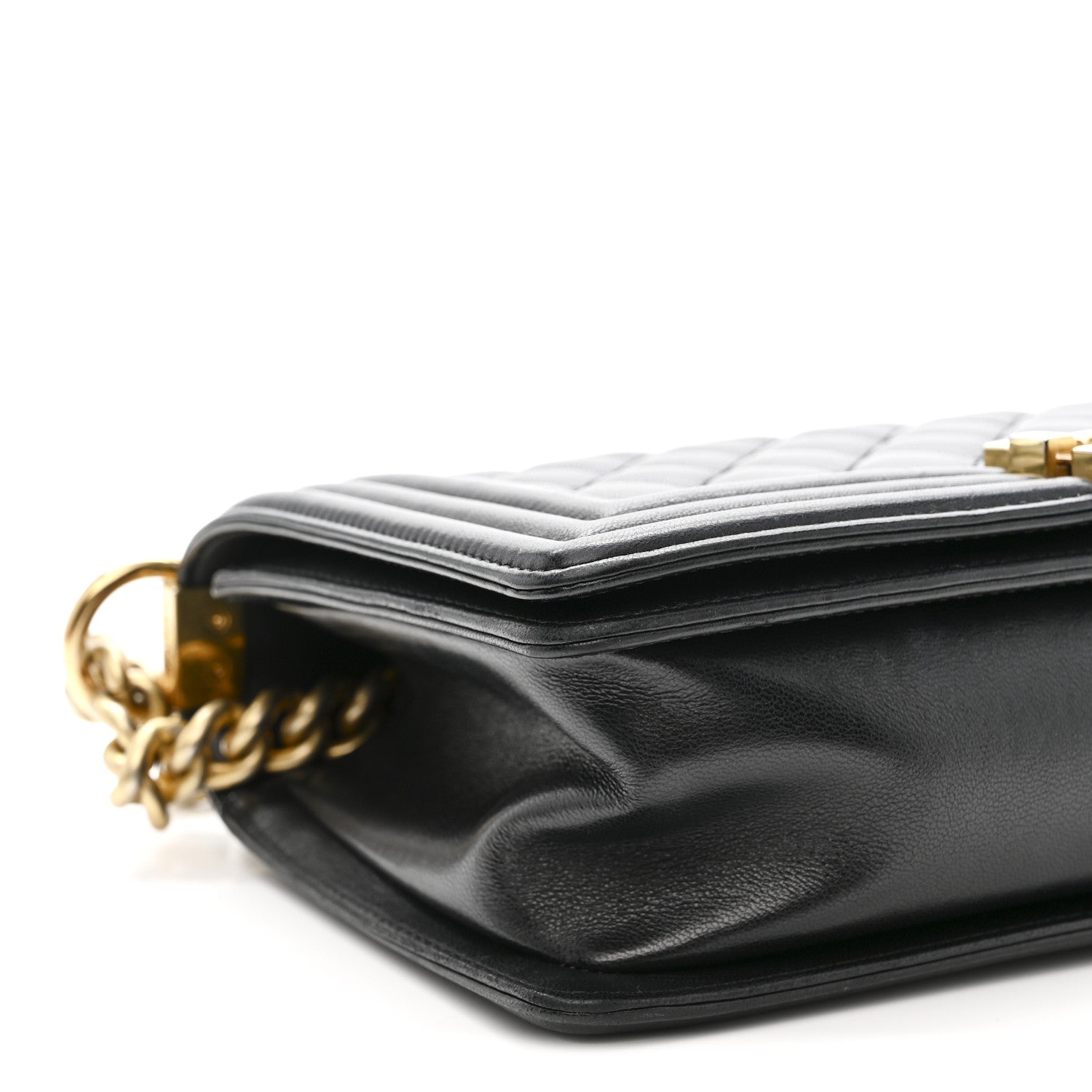 Chanel Lambskin Quilted Medium Boy Flap Black 9 of 13