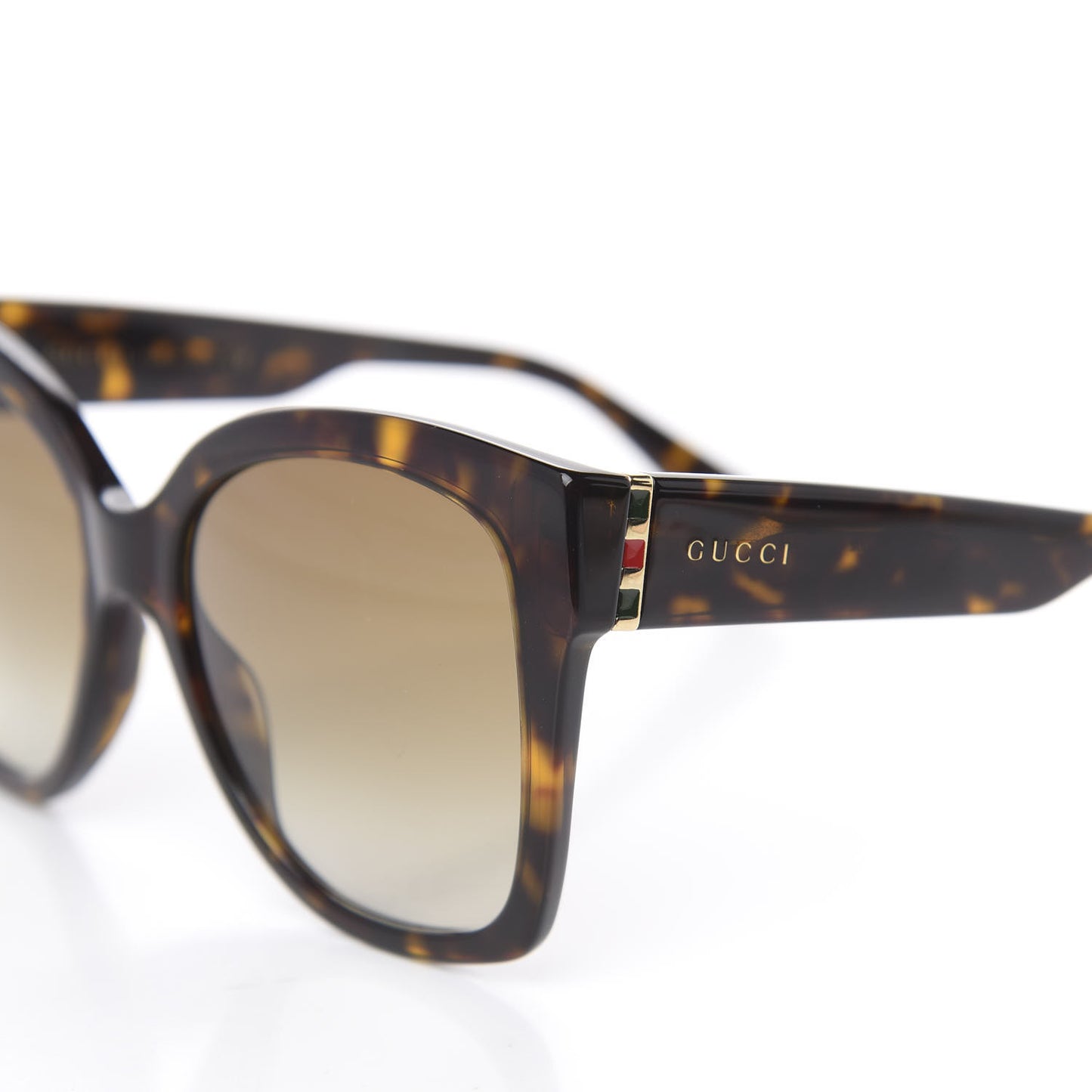 Acetate Square Frame Sunglasses GG0459S Tortoise