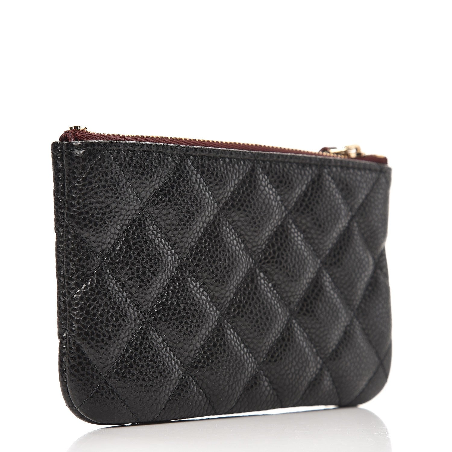 Chanel Caviar Quilted Small Cosmetic Case Black 3 of 8