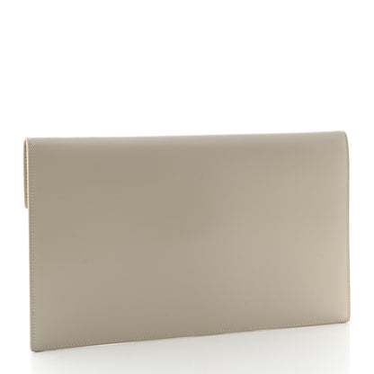 Saint Laurent Smooth Shiny Calfskin Uptown Pouch Crema Soft 3 of 8