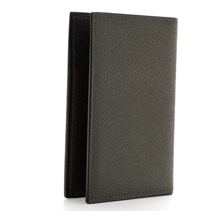 Hermes Epsom Verso MC2 Euclide Card Holder Case Vert De Gris Ebene 2 of 7