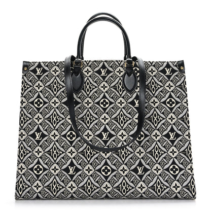 Louis Vuitton Jacquard Since 1854 Onthego GM Grey 1 of 8