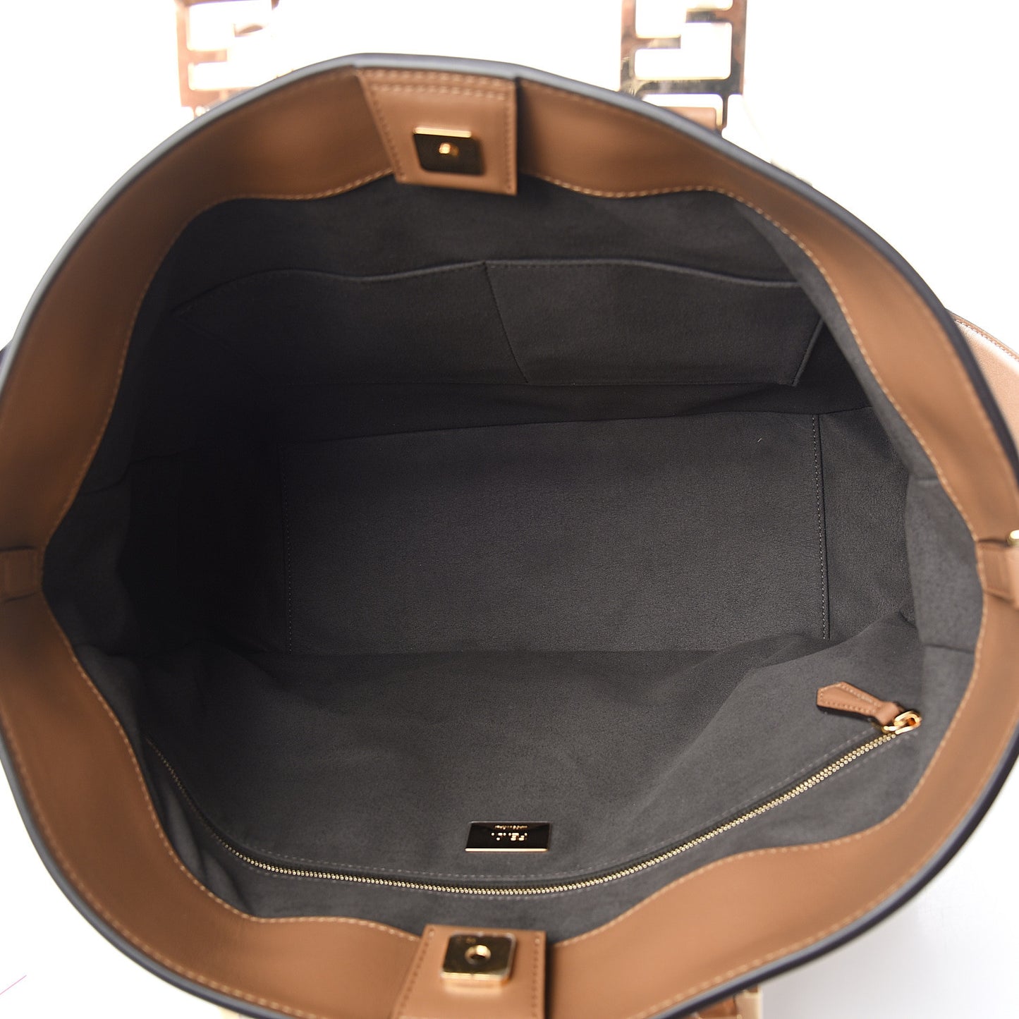 Vitello Glacier Medium FF Tote Nocciola