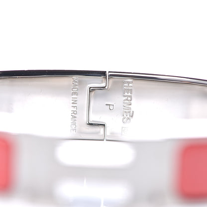 Hermes Enamel Narrow Clic Clac H Bracelet PM Rouge Corail 3 of 3