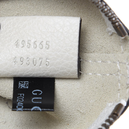 Gucci Pebbled Calfskin Medium Logo Portfolio Clutch White 7 of 9