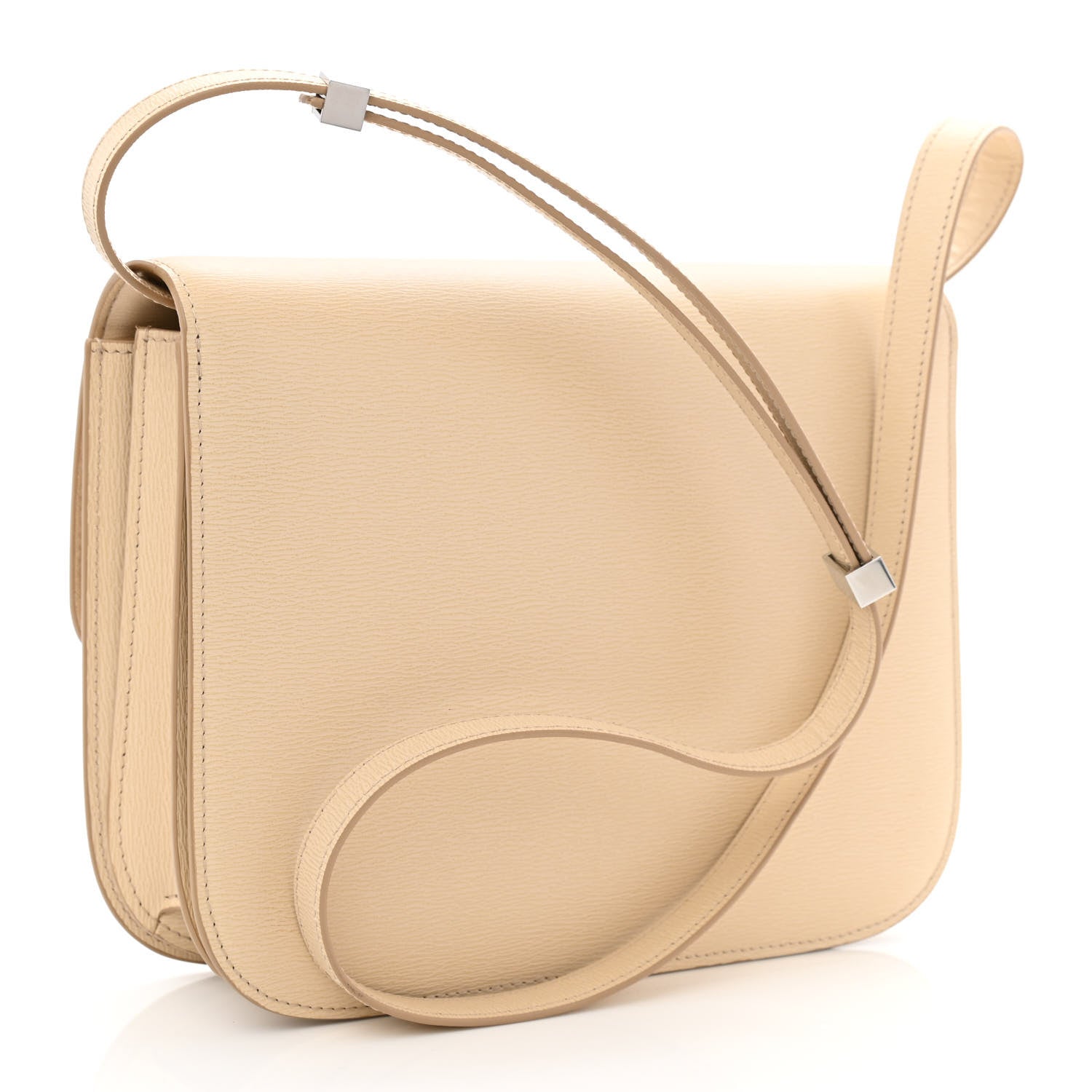 Celine Liege Calfskin Medium Classic Box Flap Bag Cream 2 of 12