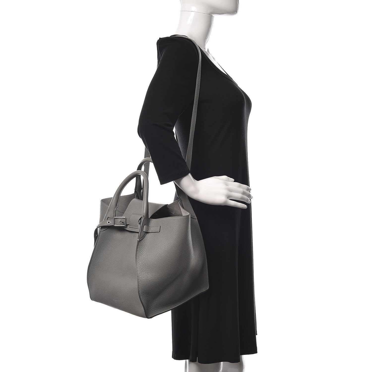 Celine Supple Grained Calfskin Small Big Bag Grey 2 of 9