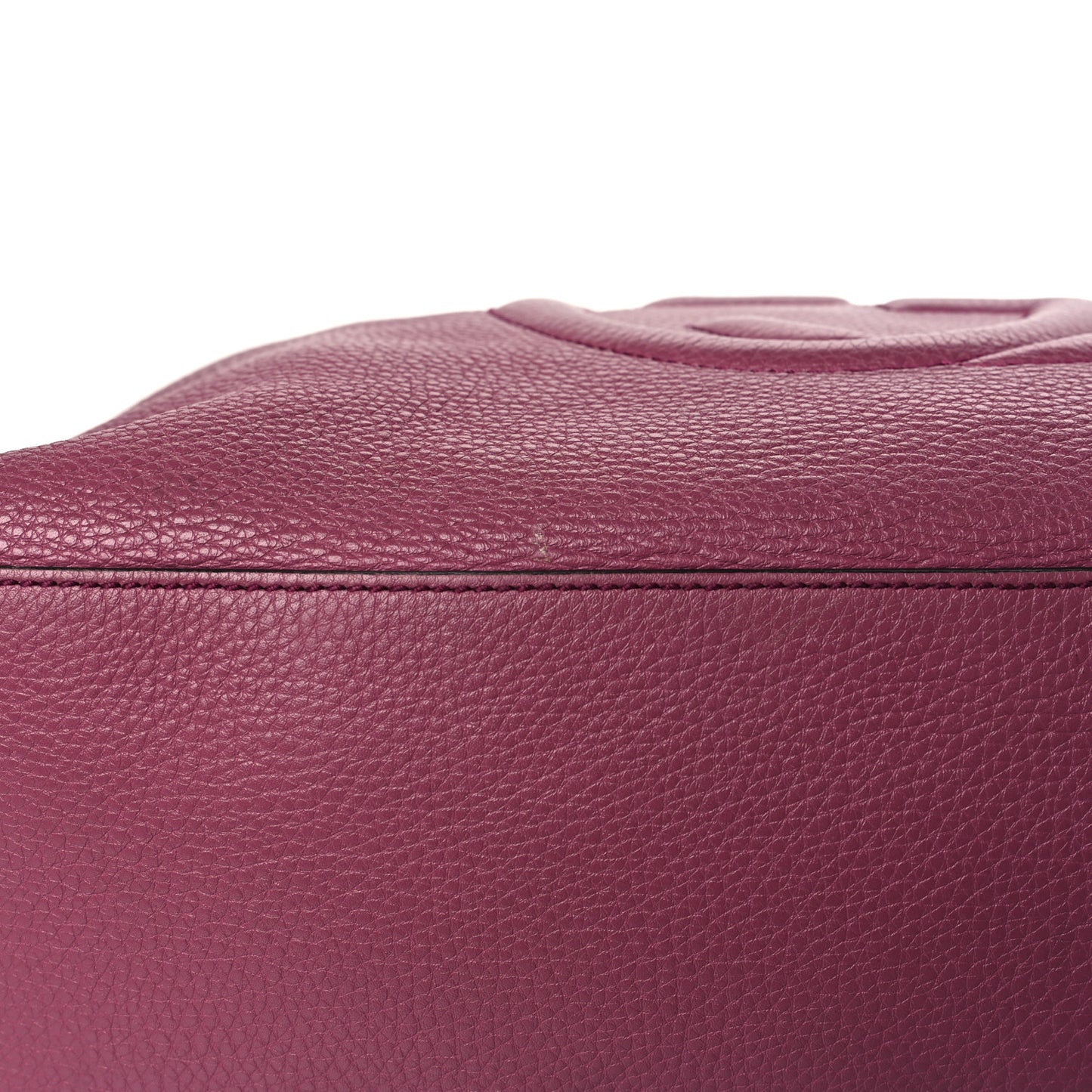 Pebbled Calfskin Medium Soho Chain Shoulder Bag Peonia Flower