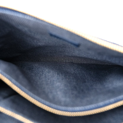 Louis Vuitton Lambskin Embossed Monogram Coussin PM Denim Blue 5 of 11