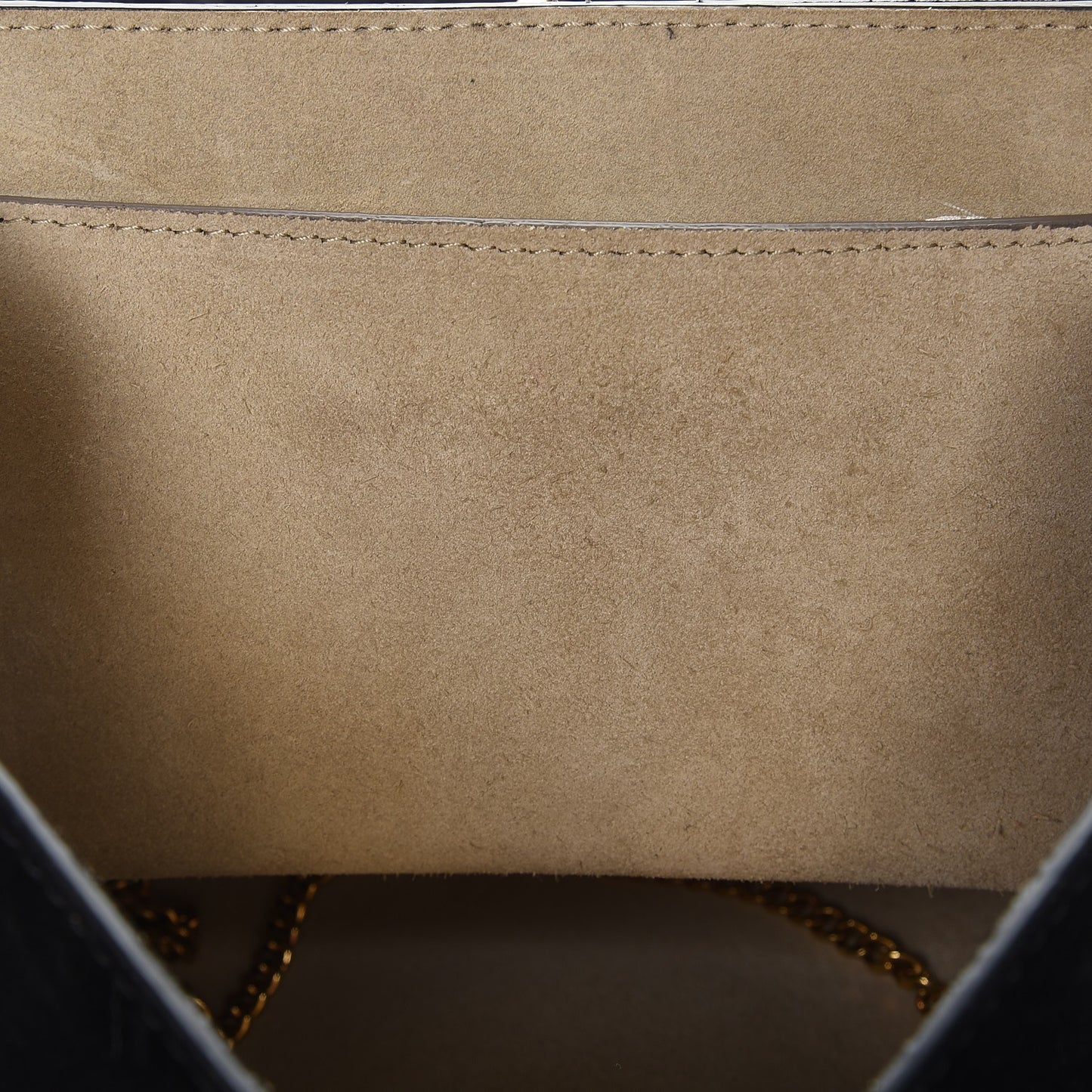 Suede Smooth Calfskin Drew Shoulder Bag Black