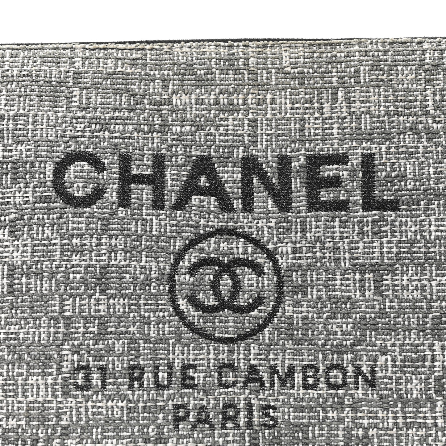 Canvas Large Deauville Pouch Grey