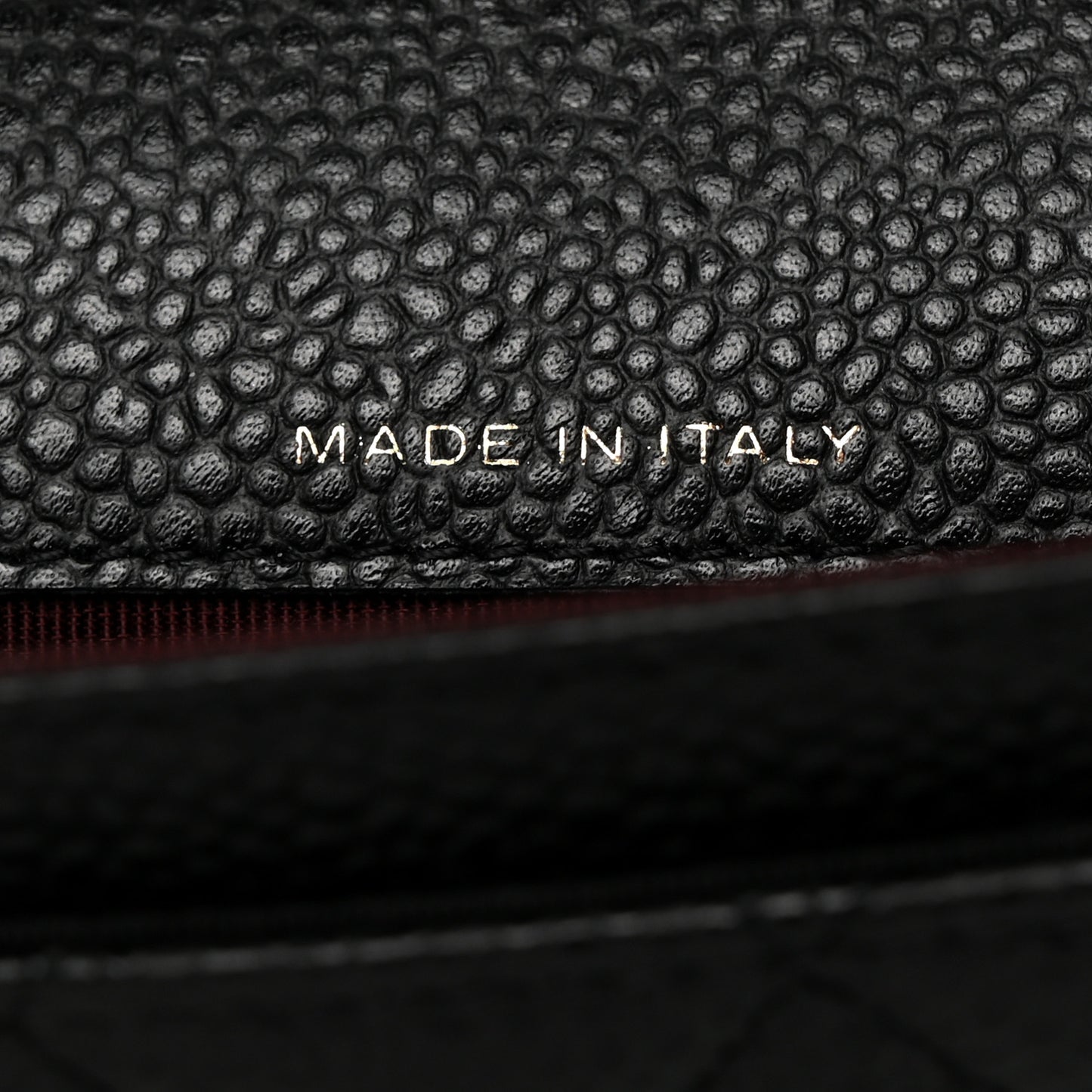Caviar Quilted Flap Card Holder Black