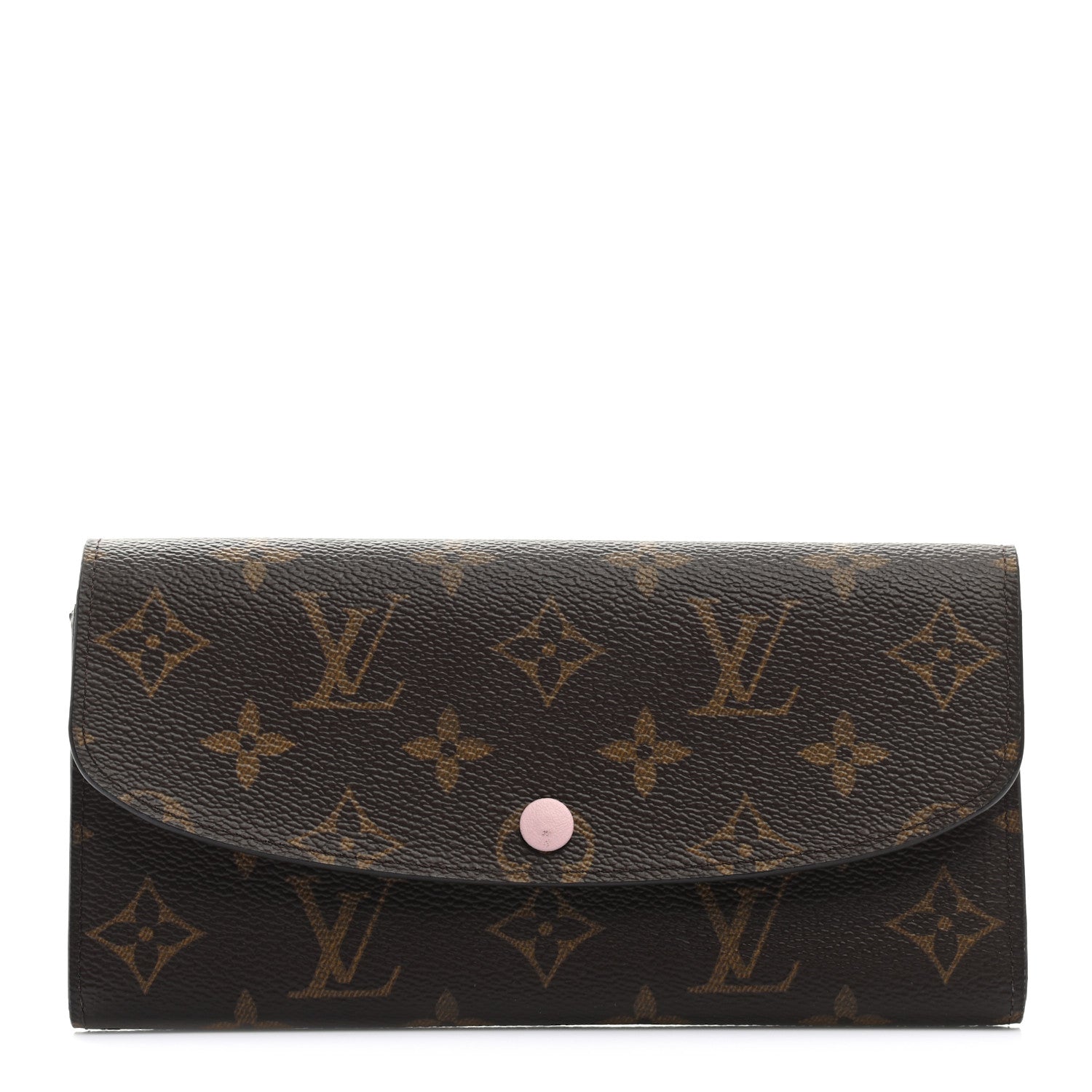 Louis Vuitton Monogram Emilie Wallet Rose Ballerine 1 of 8