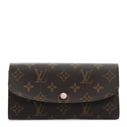 Louis Vuitton Monogram Emilie Wallet Rose Ballerine 1 of 8