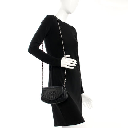 Chanel Caviar Half Moon Wallet On Chain WOC Black 2 of 8