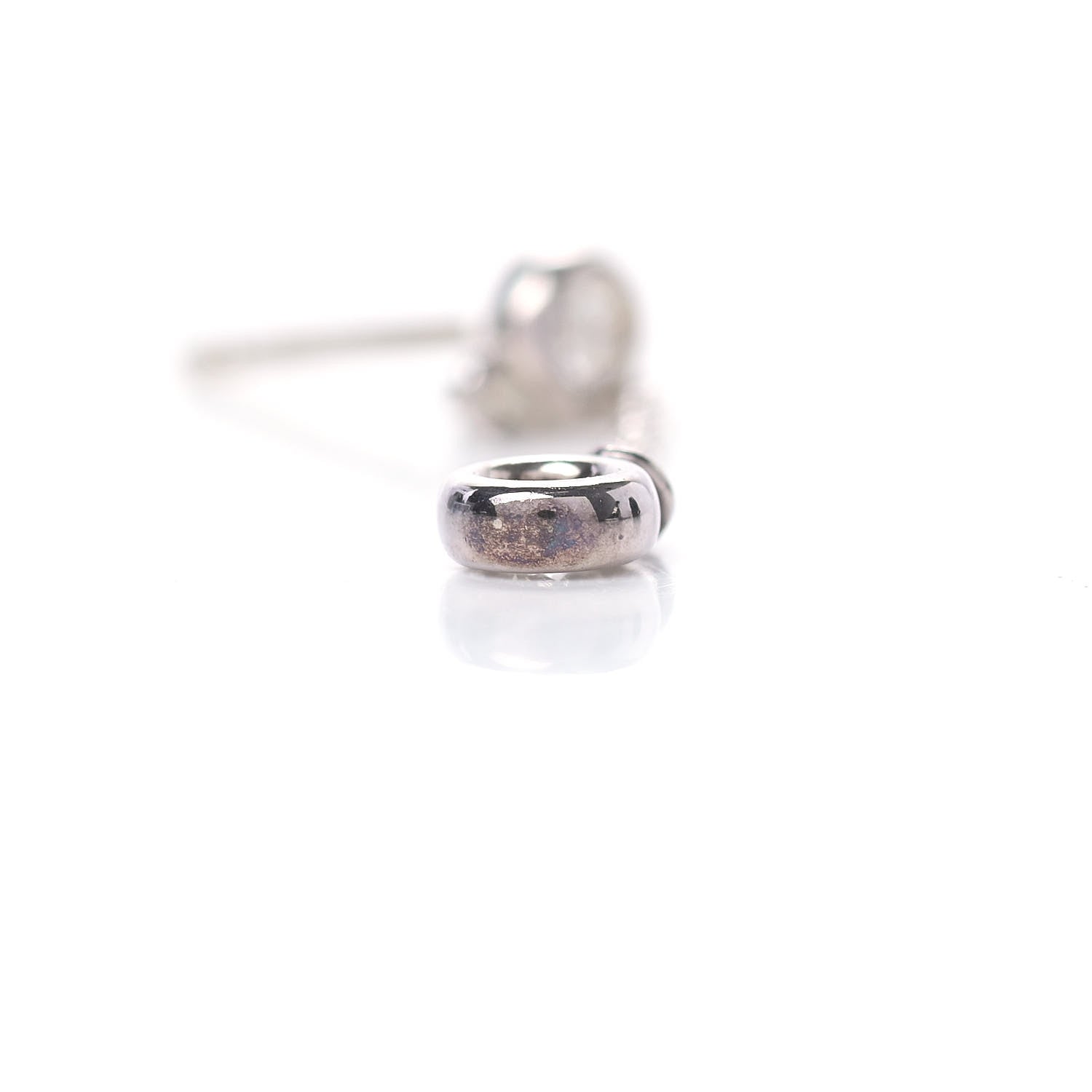 Tiffany Sterling Silver Diamond .24ct Elsa Peretti Diamonds by the Yard Drop Earrings 6 of 7