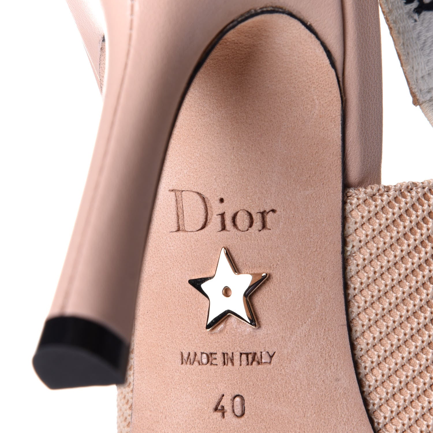 Christian Dior Technical Canvas Ribbon J'Adior Slingback 100mm Pumps 40 Powder Nude 8 of 10
