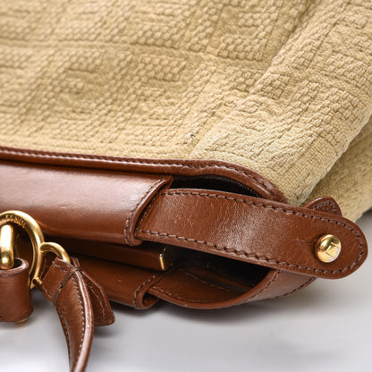 Fendi Corda Zucca Large Peekaboo Iconic Satchel Cognac 17 of 19