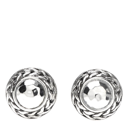 John Hardy Sterling Silver Palu Round Earrings 1 of 4