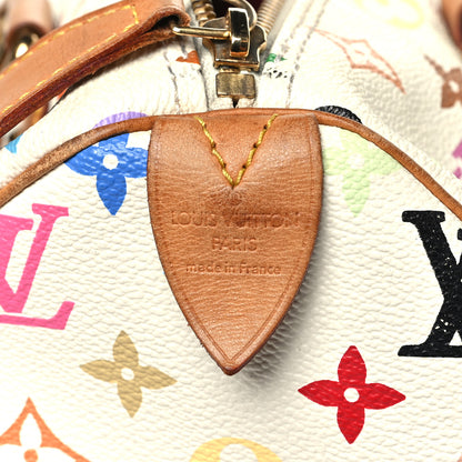 Louis Vuitton Monogram Multicolor Speedy 30 White 6 of 10