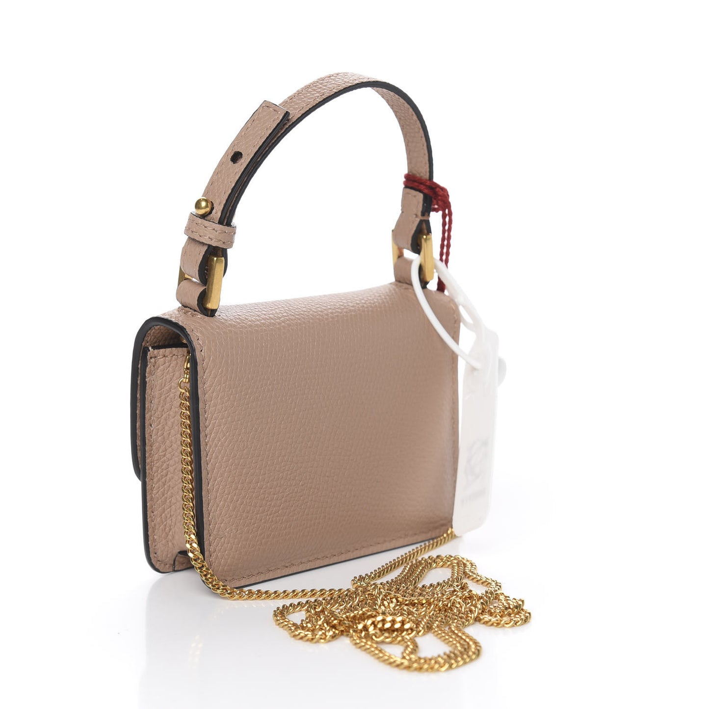 Grainy Calfskin Mini VSling Shoulder Bag Rose Cannelle