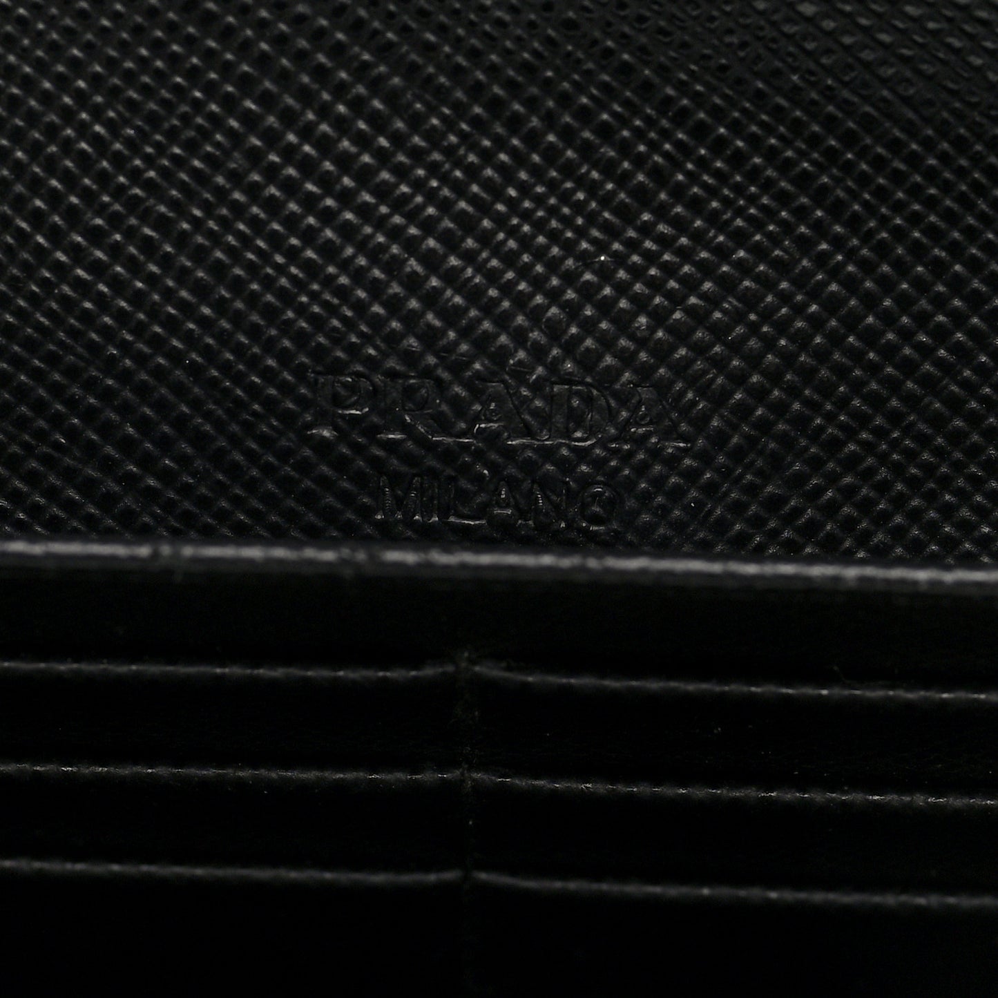Saffiano Metal Continental Flap Wallet Black