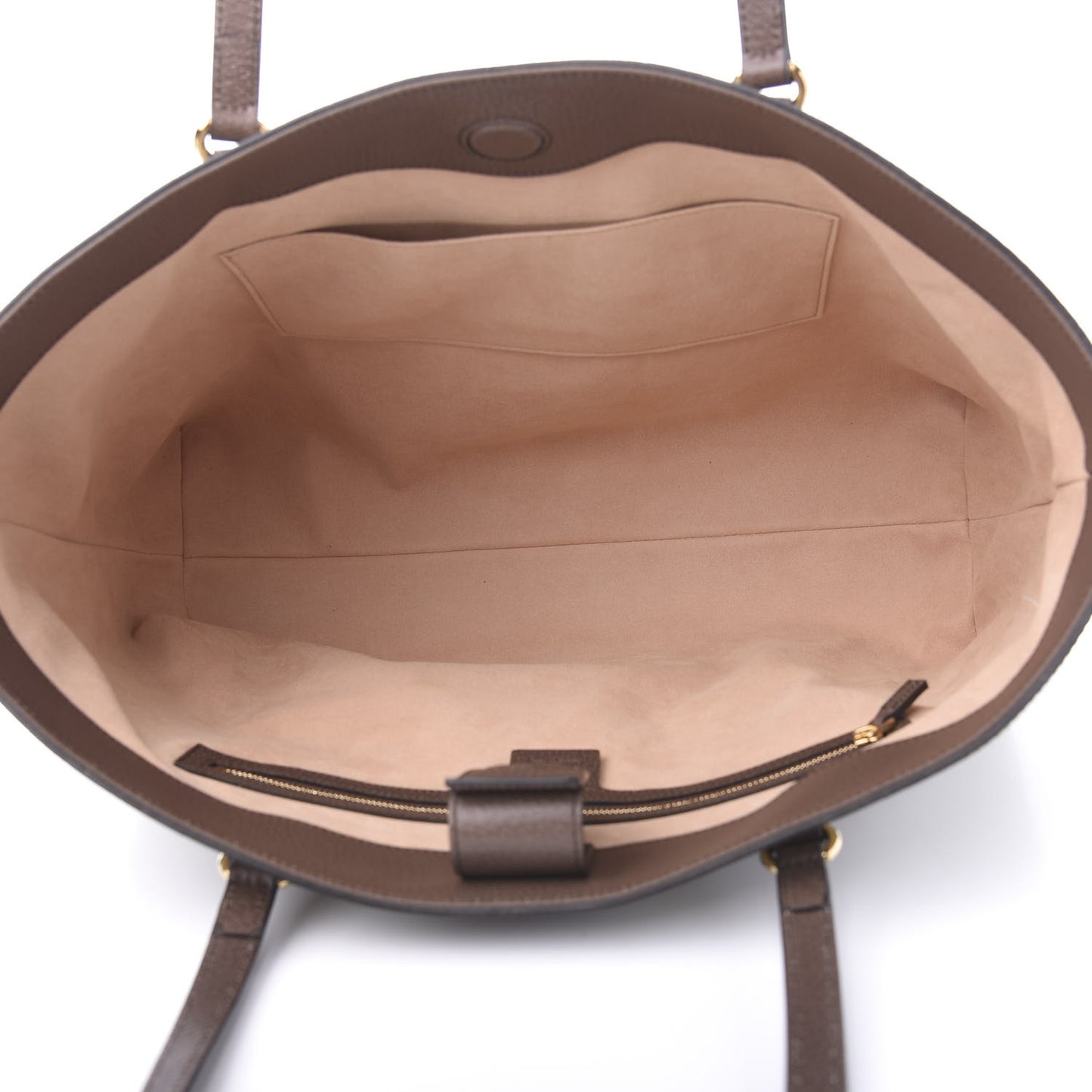 GG Supreme Monogram Medium Ophidia Shopping Tote Brown