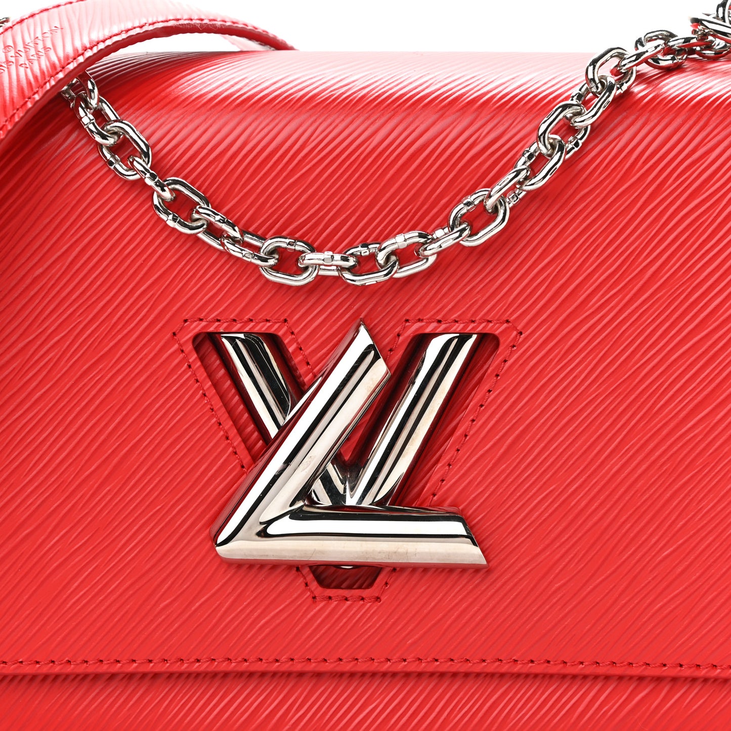 Epi Twist Shoulder Bag MM Coquelicot