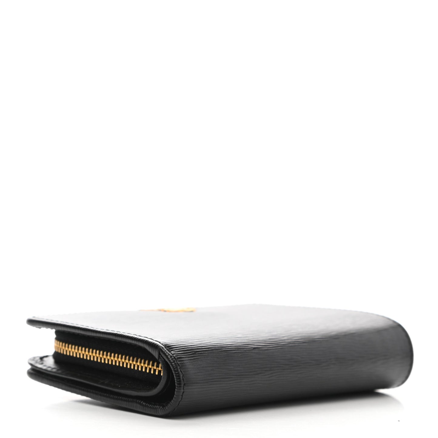 Vitello Move Metal Compact Wallet Black