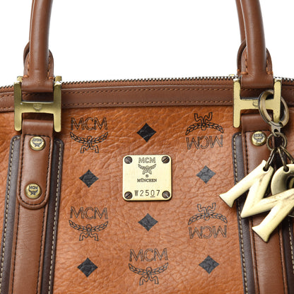 MCM Visetos Boston Bag Cognac 11 of 11