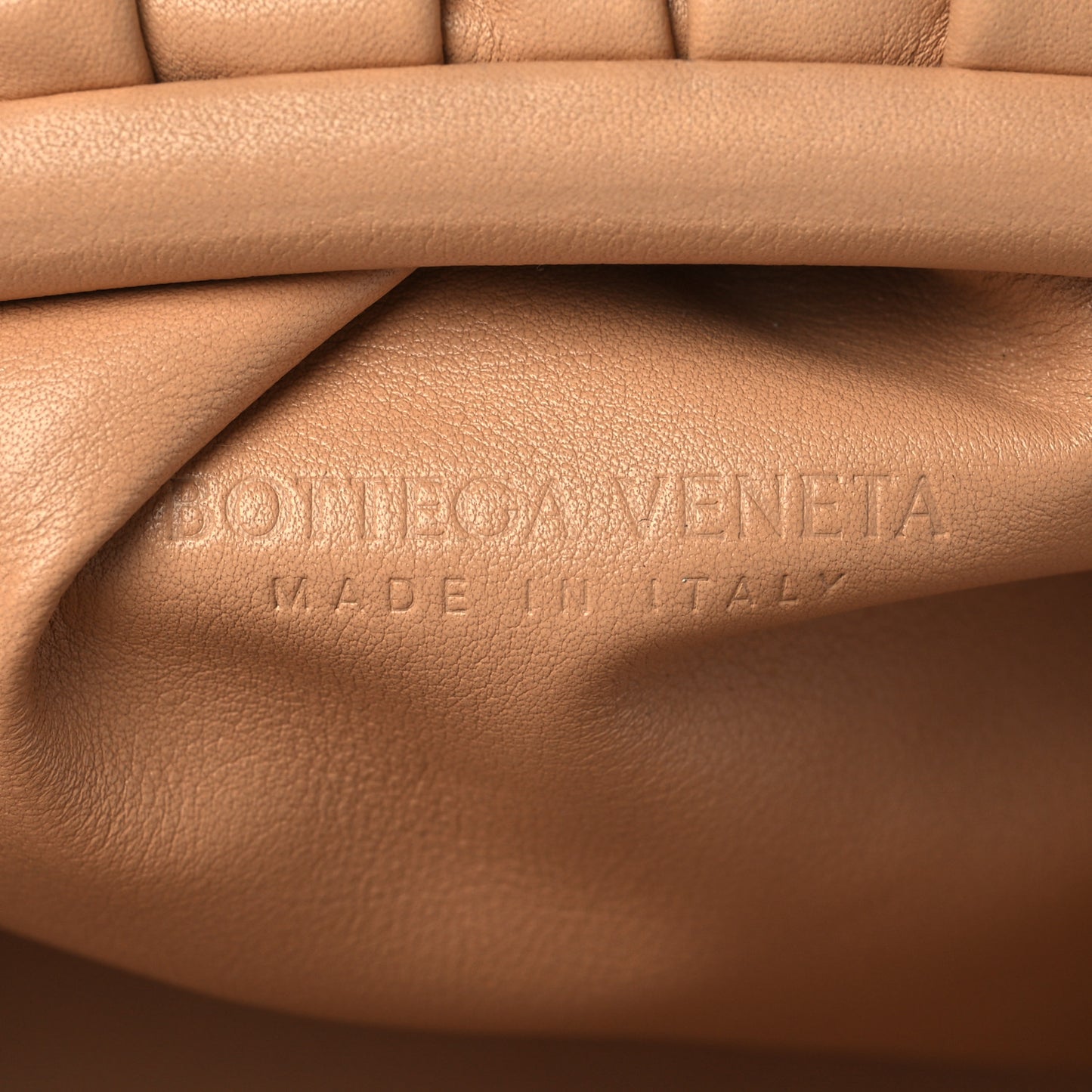 Smooth Butter Calf The Pouch Oversized Clutch Almond