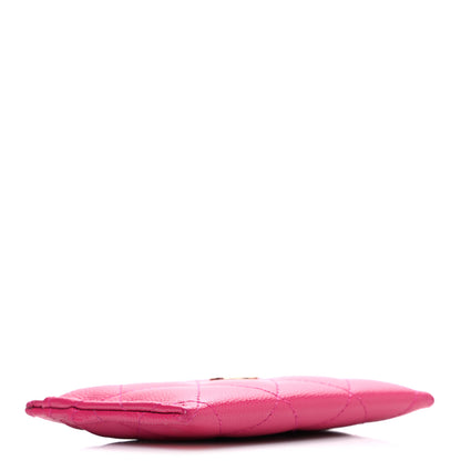 Chanel Caviar Quilted Card Holder Dark Pink 4 of 8