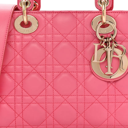 Christian Dior Lambskin Cannage Small My ABCDior Lady Dior Pink 8 of 10