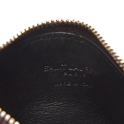Saint Laurent Grained Calfskin 5 Fragments Zip Pouch Card Holder Bordeaux 6 of 9