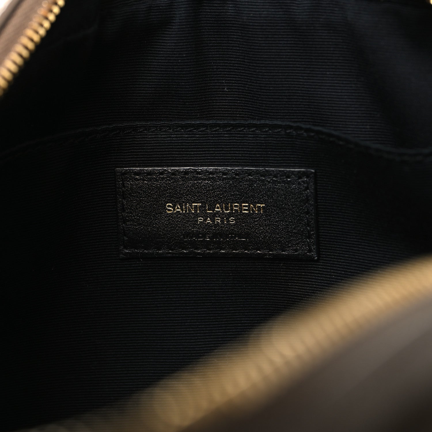 Saint Laurent Calfskin Matelasse Monogram Lou Camera Bag Taupe 6 of 10
