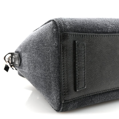 Givenchy Washed Denim Mini Antigona Shoulder Bag Black 9 of 10