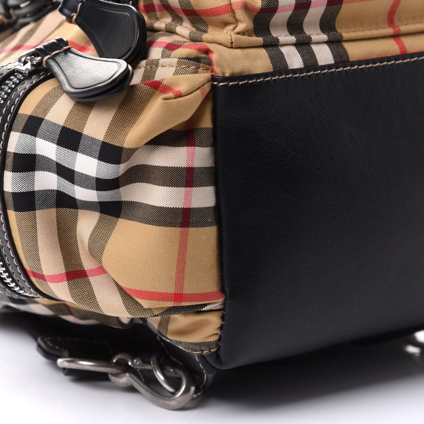 Vintage Check Small Rucksack Backpack Antique Yellow