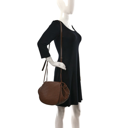 Bottega Veneta Nappa Intrecciato Small Messenger Flap Noce 2 of 18