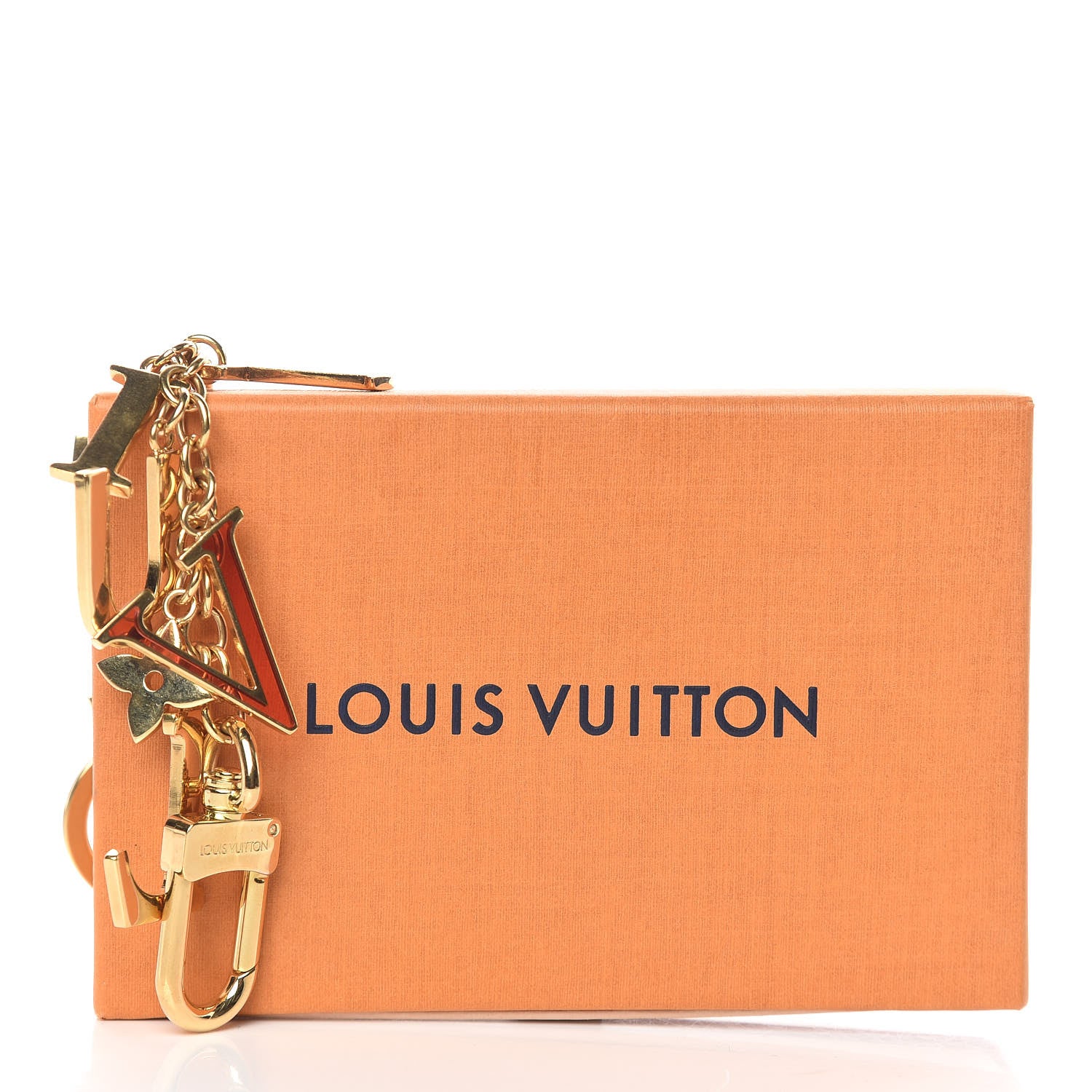 Louis Vuitton LV Tag Bag Charm Gold 5 of 5