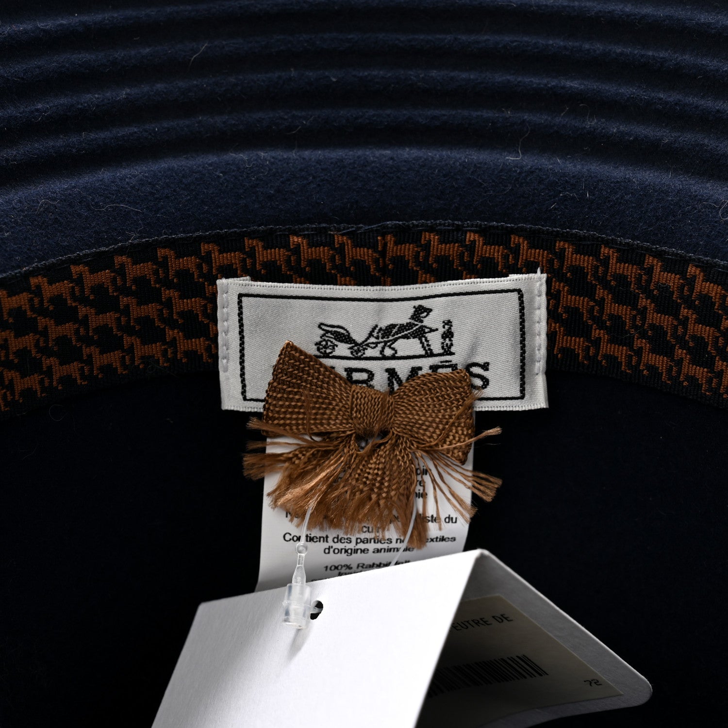 Hermes Rabbit Felt Dylan Hat 57 Bleu De Minuit 8 of 9