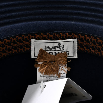 Hermes Rabbit Felt Dylan Hat 57 Bleu De Minuit 8 of 9