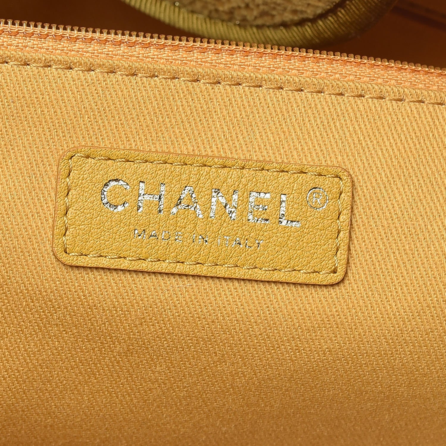 Chanel Lurex Boucle Medium Deauville Tote Yellow 7 of 10