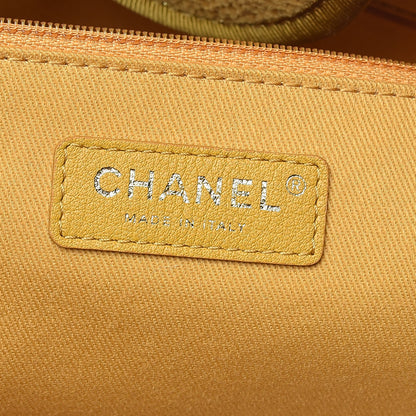 Chanel Lurex Boucle Medium Deauville Tote Yellow 7 of 10