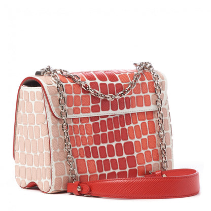 Louis Vuitton Epi Savane Twist Shoulder Bag MM Poppy 2 of 10