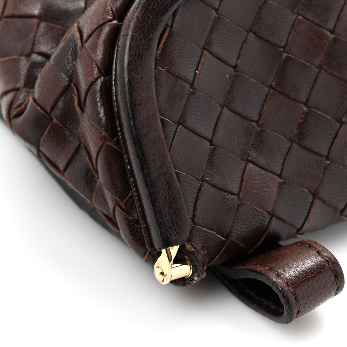 Nappa Intrecciato Small Belt Bag Ebano