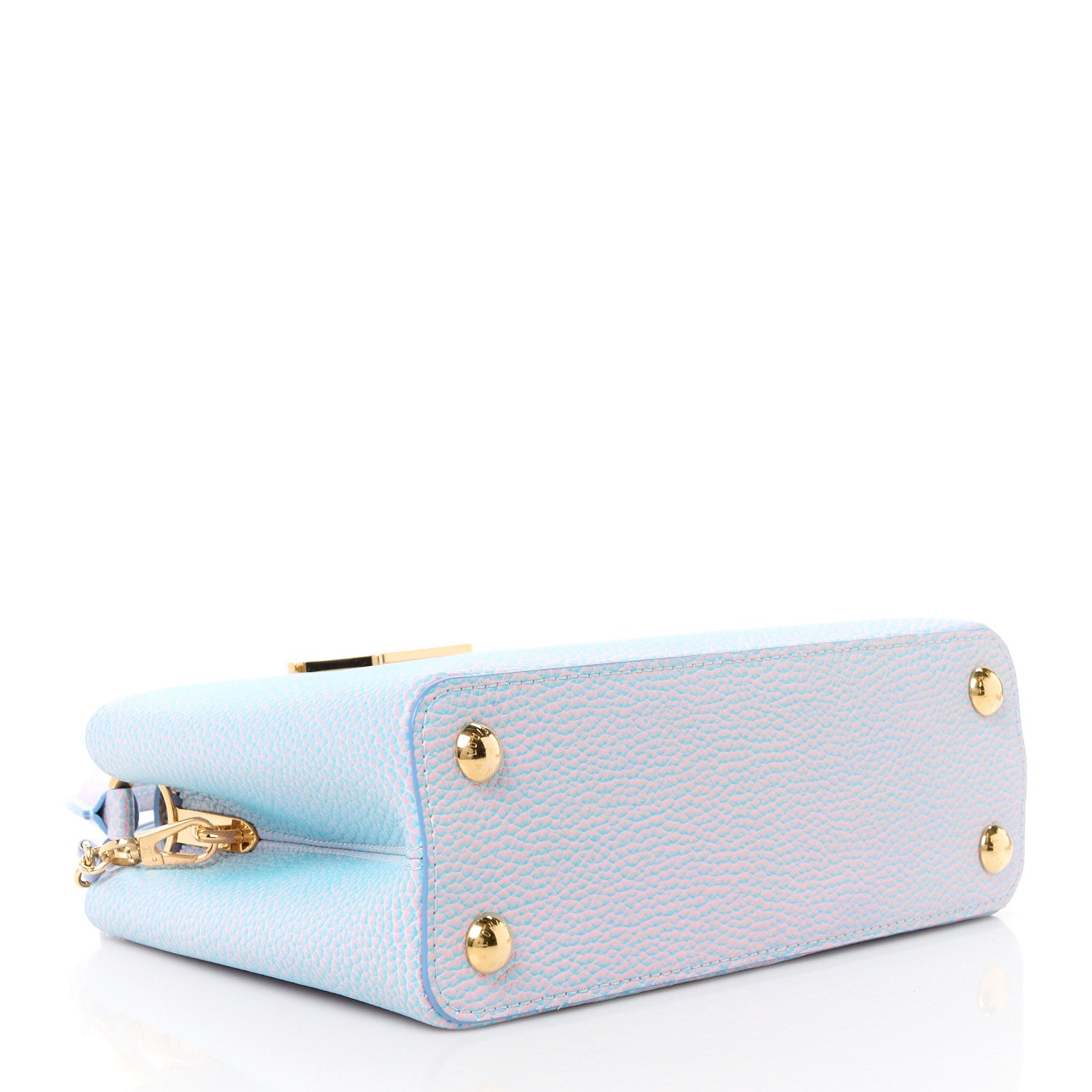 Louis Vuitton Taurillon Summer Stardust Capucines BB Lilas Purple 4 of 9