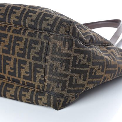 Fendi Zucca Vitello Artic Grande Shopping Tote Tobacco Castagna 9 of 9